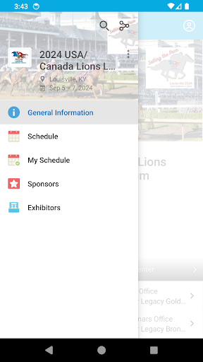Android application USA/Canada Lions Lead. Forum screenshort