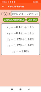 Captura de Pantalla 9 Calculadora de Polinomios android