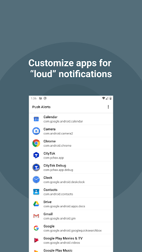 Android application PushAlerts - alarm clock for n screenshort
