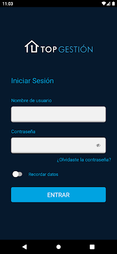 Android application CLIENTES TOPGESTIÓN screenshort