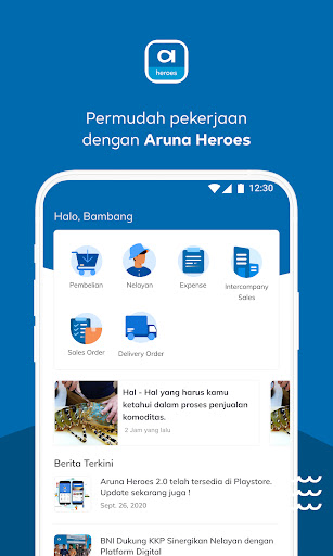 Android application Aruna Heroes screenshort