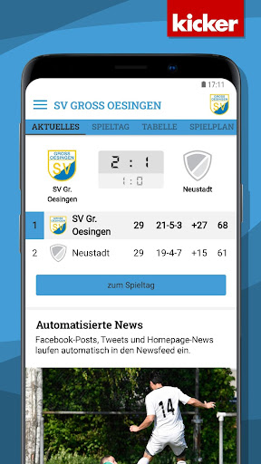 Android application SV Gr. Oesingen screenshort