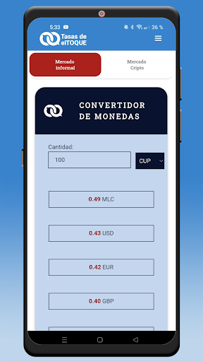 Tasas de elTOQUE Screen 2