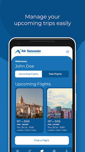 Android application Air Tanzania screenshort