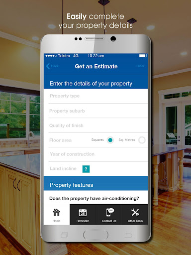 BMT Replacement Cost Estimator Screen 2