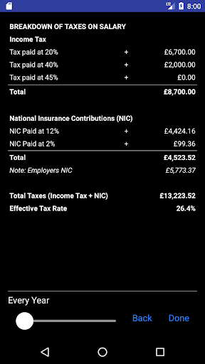 UK Tax Tool Screen 3