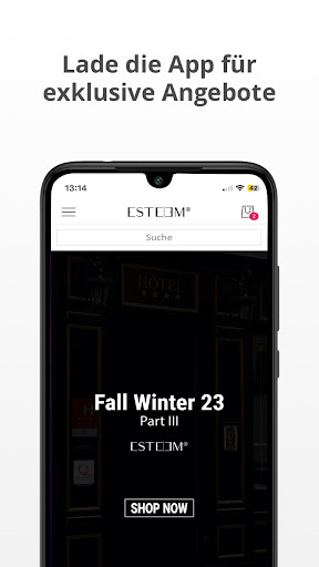 Android application ESTEEM Clothing screenshort