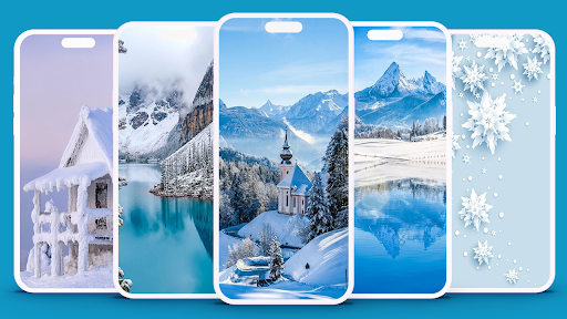 Android application Winter Wallpaper screenshort
