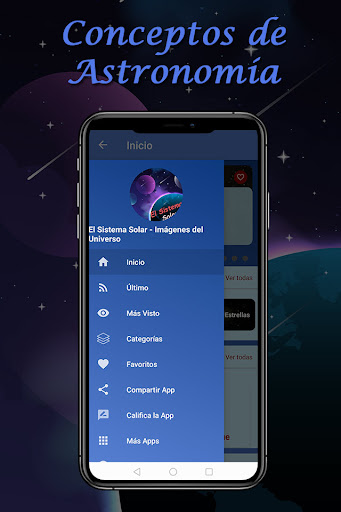 Android application El Sistema Solar - Astronomía screenshort