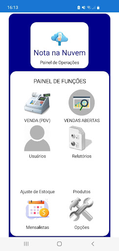 Android application Nota na Nuvem screenshort