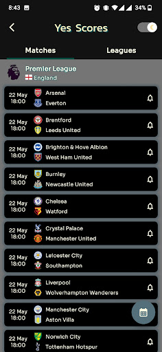 Yes Scores Screen 2