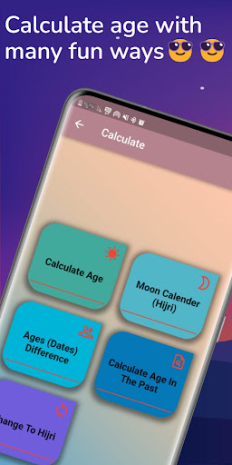 Android application Calculate age / Names meaning screenshort