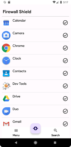 Android application Firewall Shield screenshort