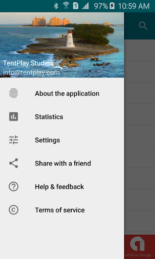 Android application Trek Bahamas screenshort
