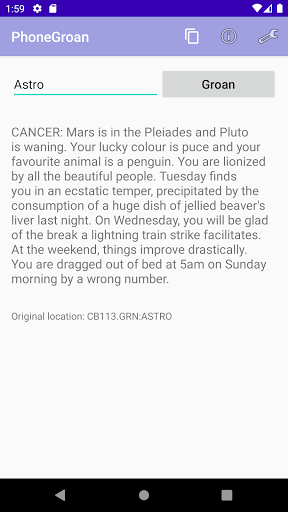 Android application MobileGroan screenshort