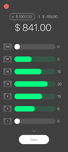 Android application Cash Count Pro screenshort