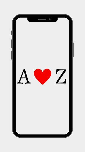 Android application A + Z Letters Love Wallpaper screenshort