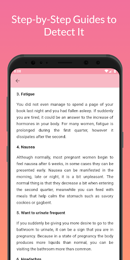 Pregnancy Symptoms - Pregnant Screen 3