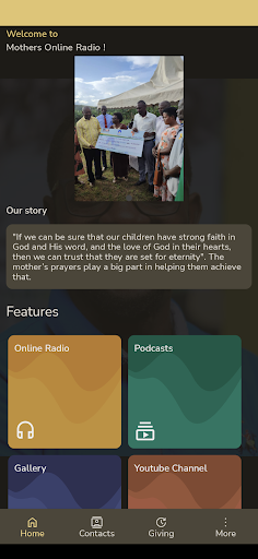 Android application Mothers Online Fellowship screenshort