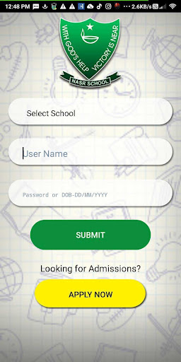 Android application NASR Schools screenshort
