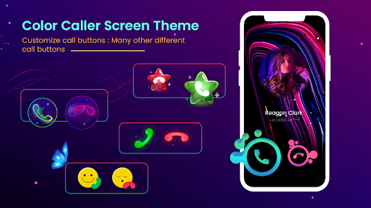 Color Call Screen Phone Theme