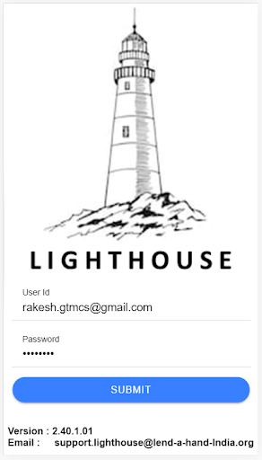 Android application Lighthouse OD screenshort
