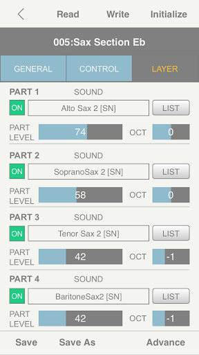 Screenshot of Aerophone Editor