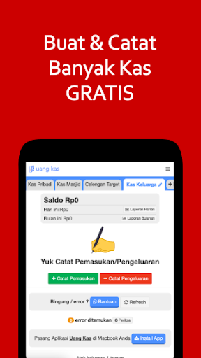 Android application Uang Kas:Buku+Laporan Keuangan screenshort