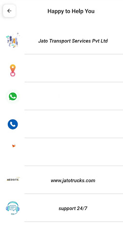 Android application Jato Trucks screenshort