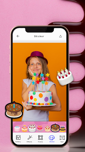 Birthday Cake Photo Editor and Frames