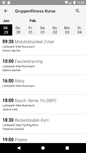 Android application Lahnpark Vital screenshort