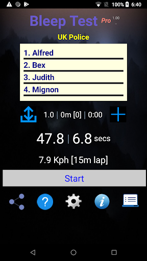 Android application Bleep Test Pro - UK Police screenshort