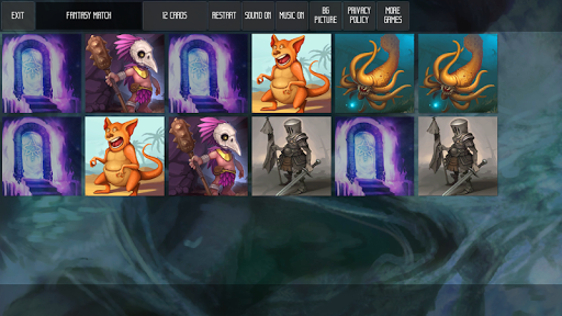 Fantasy Match Pairs Game