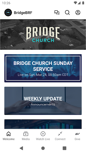 Android application Bridge Church BRF screenshort