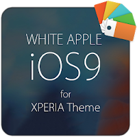 White APPLE for XPERIA Theme