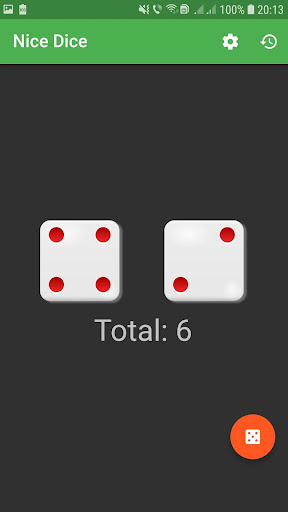 Android application Audio Dice screenshort