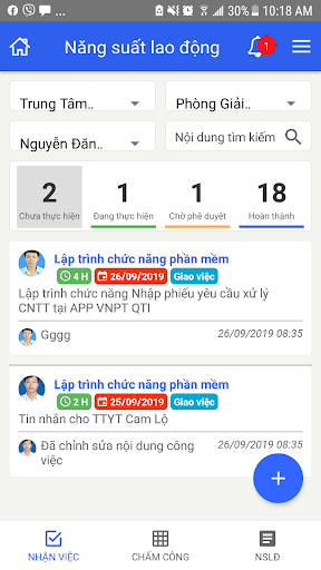Android application VNPT QLCV screenshort