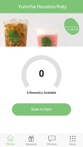 Android application Yumcha Rewards screenshort
