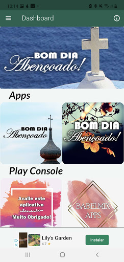 Android application Bom dia povo abençoado screenshort