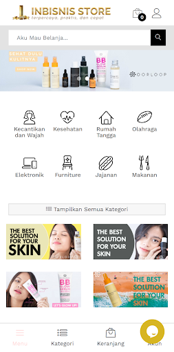 INBISNIS Store Screen 2