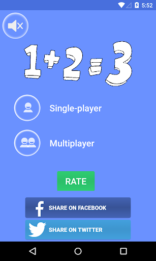 Android application Crazing Math screenshort