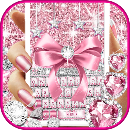 Pink Bow Diamond Theme 7.3.0_0413 Icon
