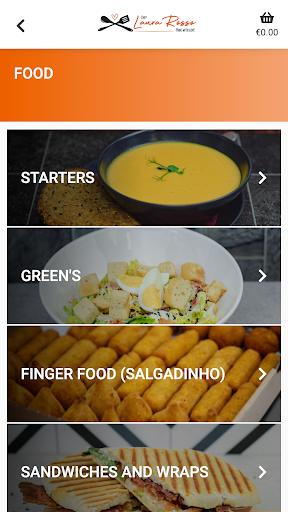 Android application Chef Laura Rosso screenshort
