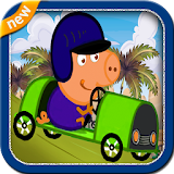 Pep Pig Pink Car icon