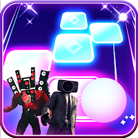 Cameraman Speakerman Tiles Hop