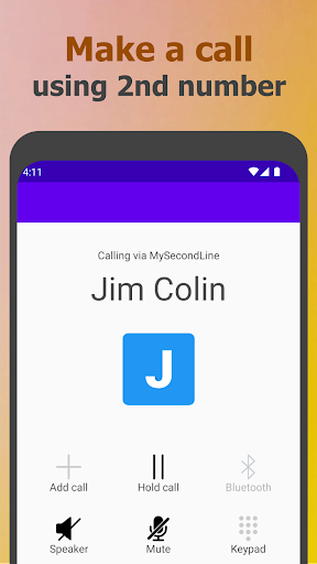 My 2nd Line Text Call Number Screen 2