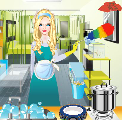 Gina - House Cleaning Games