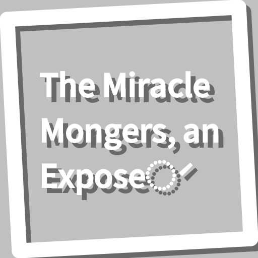 Book, The Miracle Mongers, an logo
