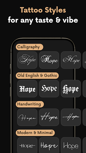 lettering Tattoo - Font Design screenshot 5