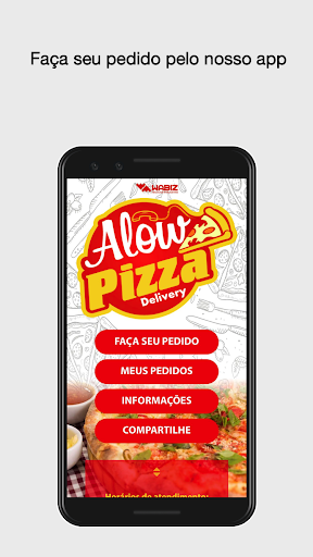 Android application Alow Pizza screenshort